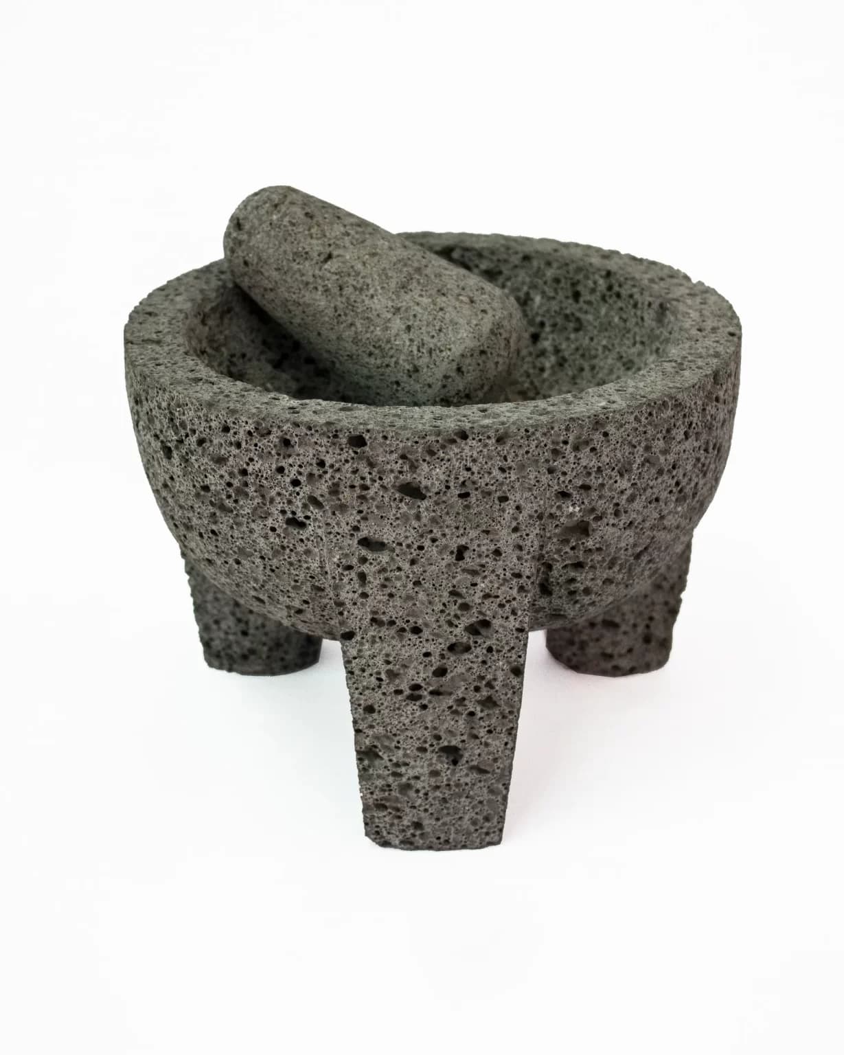 Volcanic stone molcajete
