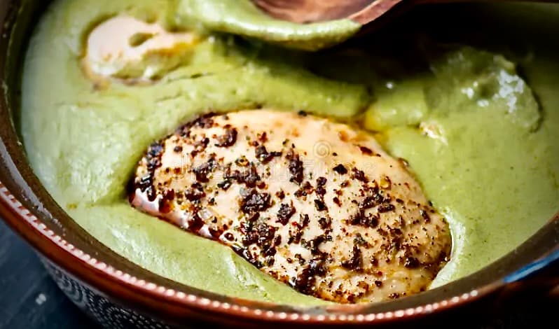 Chompipe in green sauce with vegetables